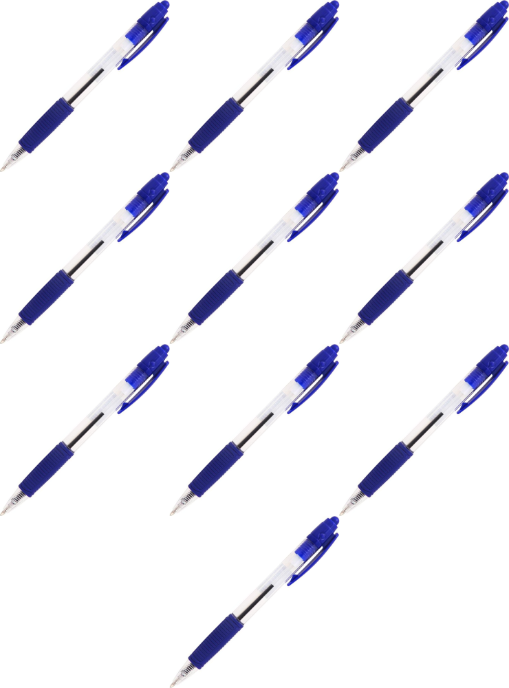 10x Długopis automatyczny MemoBe Base, 0.7mm, niebieski