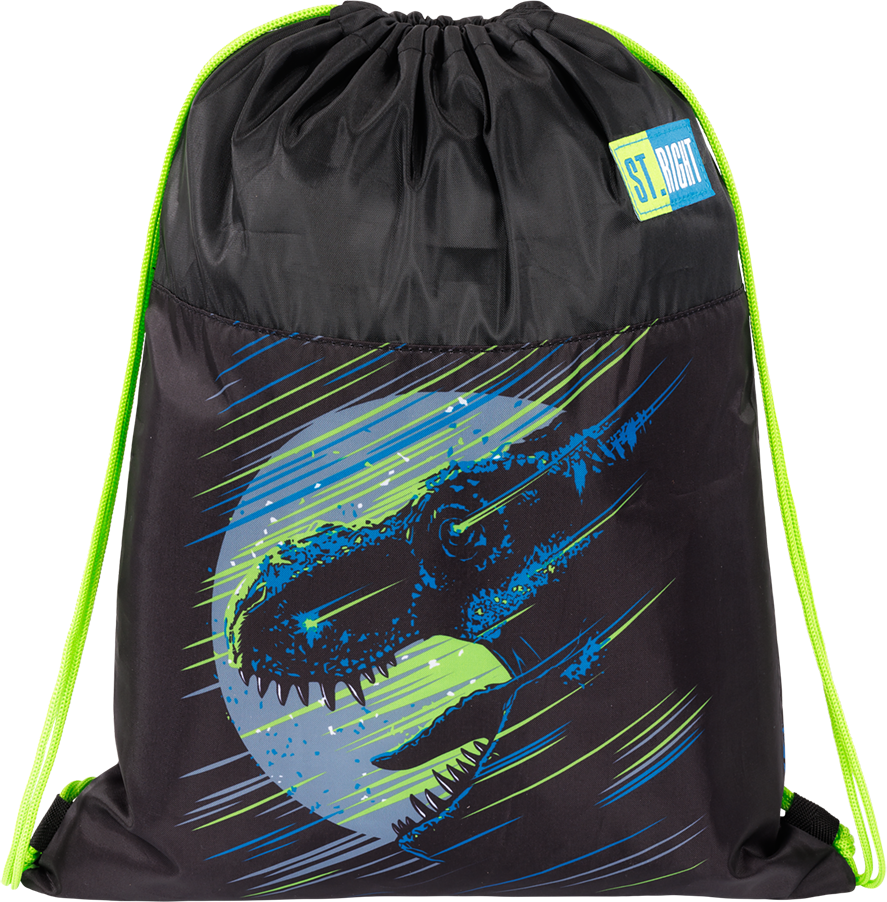 Worek na buty St.Right SO1, 34x43cm, Dinosaur