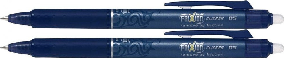 2x Pióro kulkowe wymazywalne Pilot Frixion Clicker, 0.5mm, granatowy