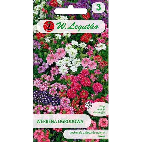 1 pac, Verbena de grădină, mix multicolor - Semințe: Mod de ambalare: 0.5 g
