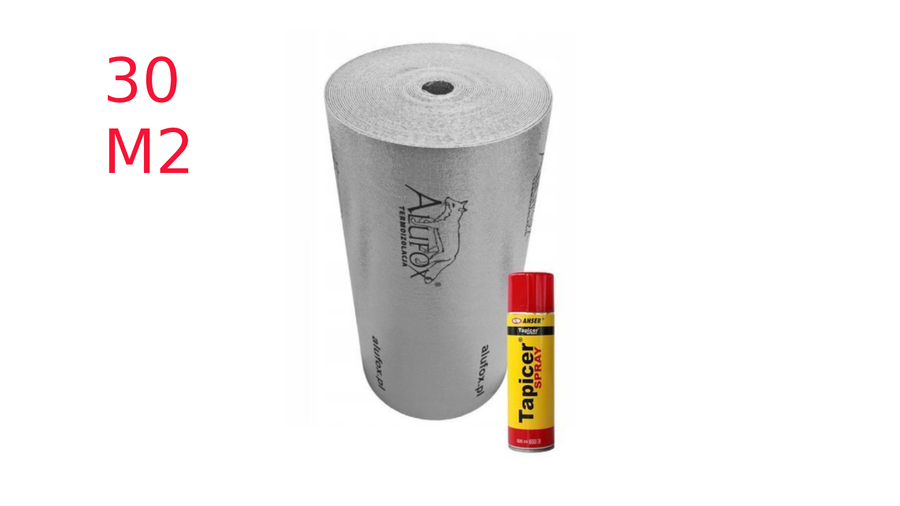 Alufox Folia termoizolacyjna 25mb 1x klej gratis