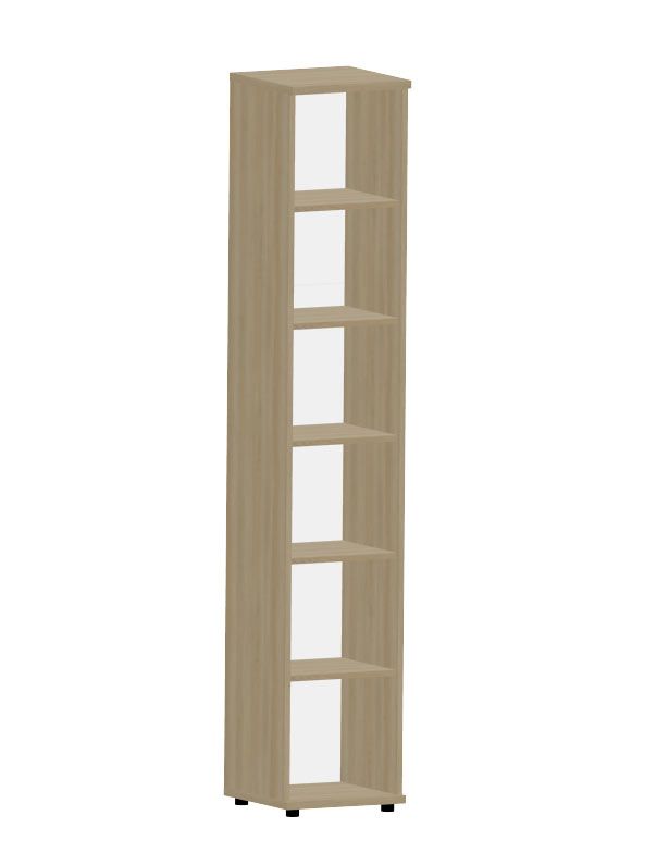 HEBE TS619 regał 40,2x40x219,5h (Kolor korpusu: Dąb Lindberg)