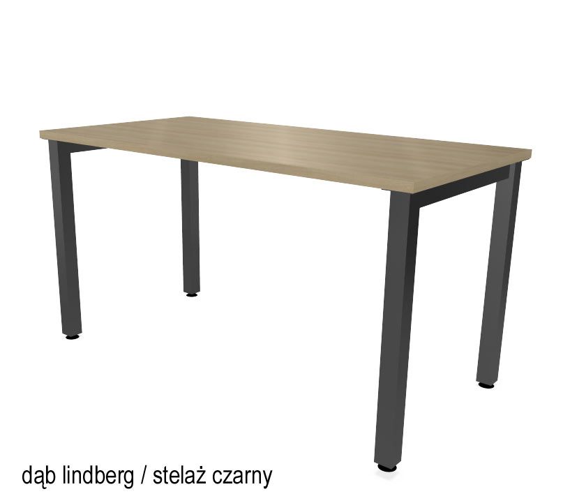 HEBE BK02/7 Biurko proste 138,5x70x74h (Kolor blatu: Dąb Lindberg)