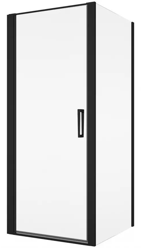 SanSwiss Divera ścianka prysznicowa 120 cm czarny mat/szkło przezroczyste D22F11200607