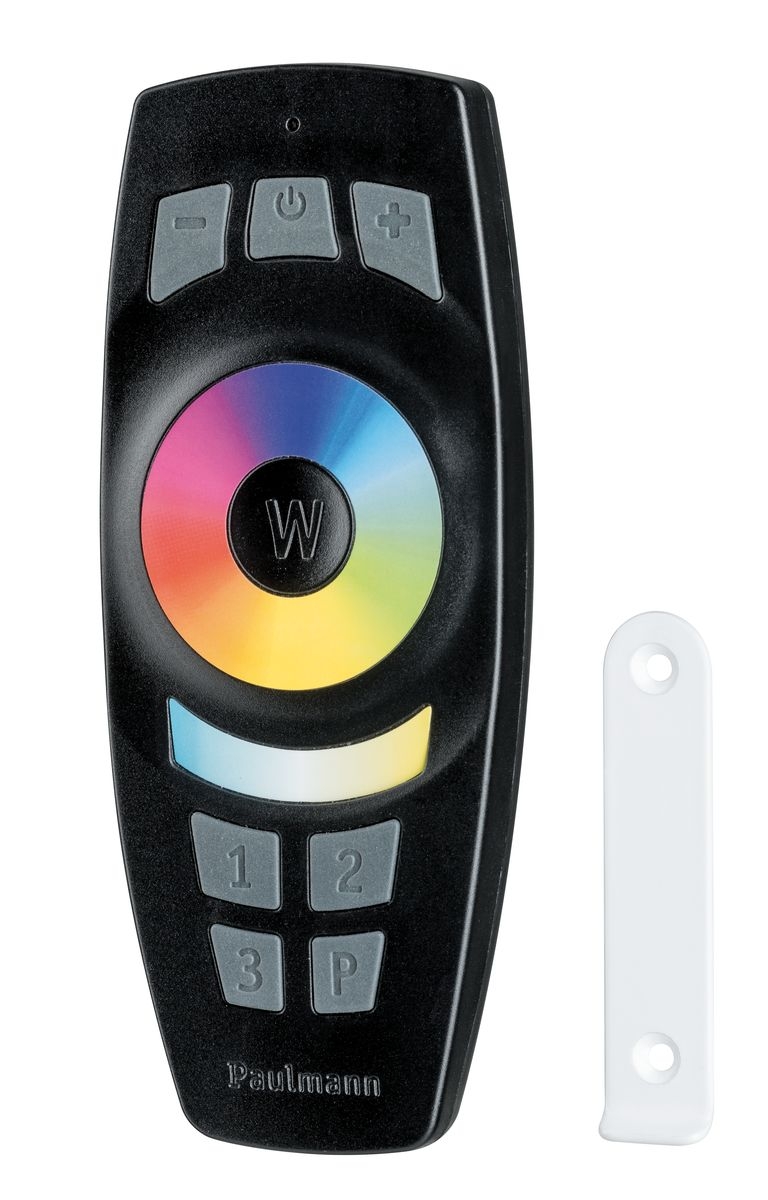 Paulmann SmartHome Zigbee Gent pilot sterowania z uchwytem ściennym czarny 50067