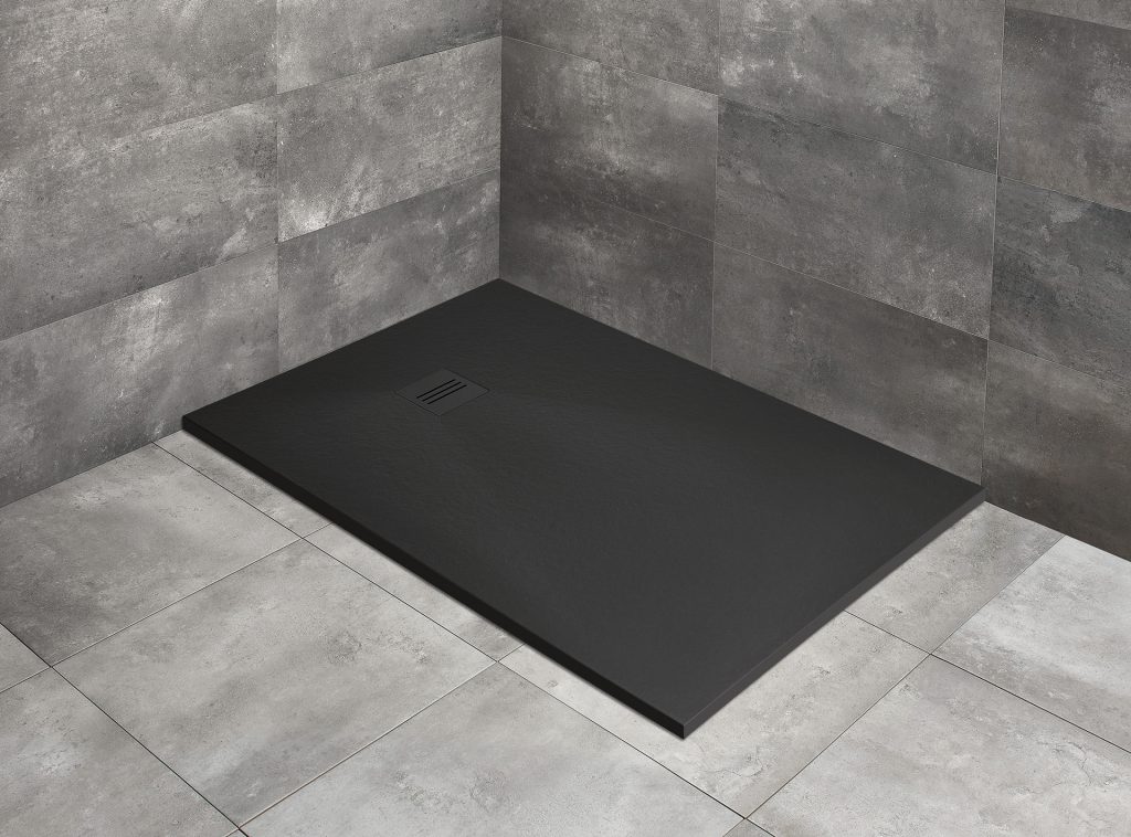 Radaway Kyntos F brodzik 140x100 cm prostokątny czarny HKF140100-54