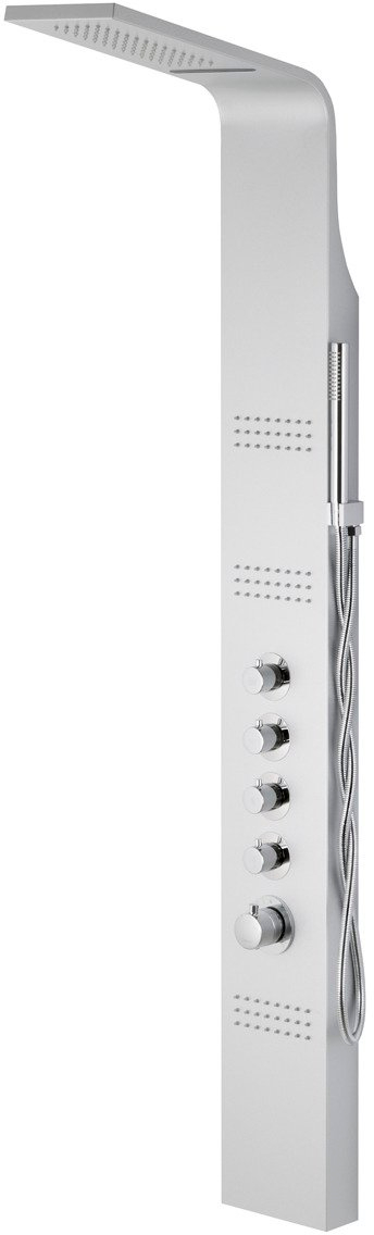 Corsan LED Kaskada panel prysznicowy ścienny gwiezdna szarość/chrom A013AMNEWLEDSREBRNY