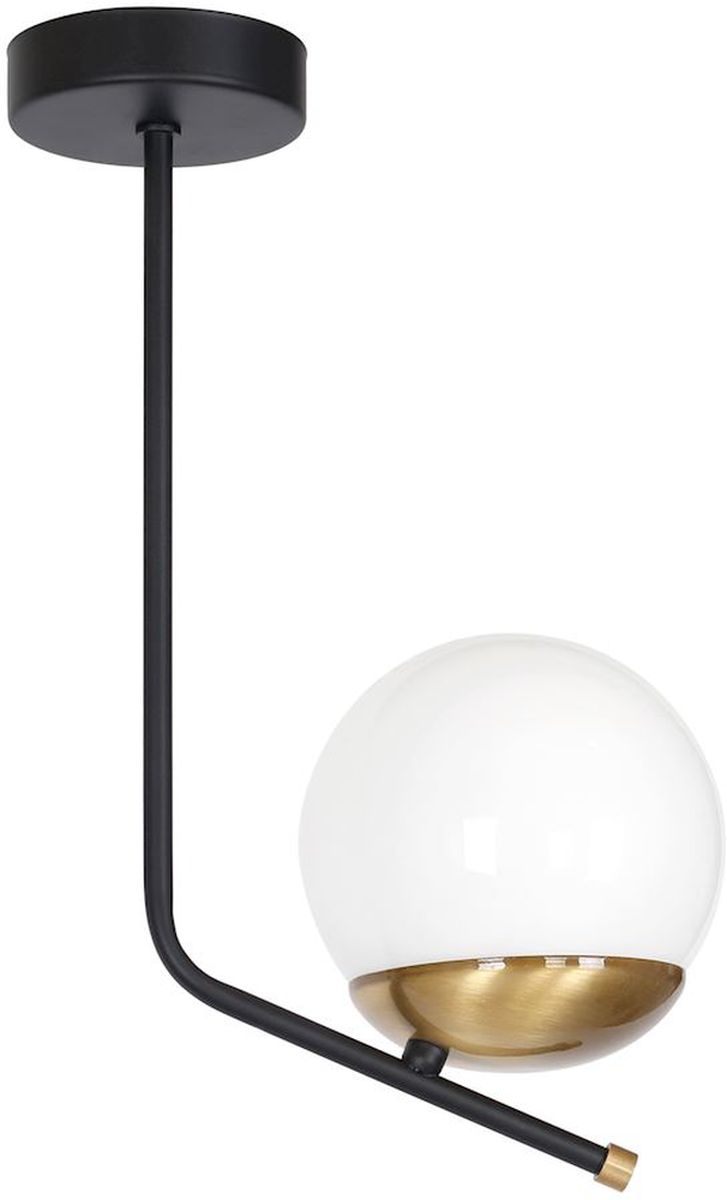 Milagro Carina lampa podsufitowa 1x40W czarno/złota MLP4863 - Wysyłka w 24h