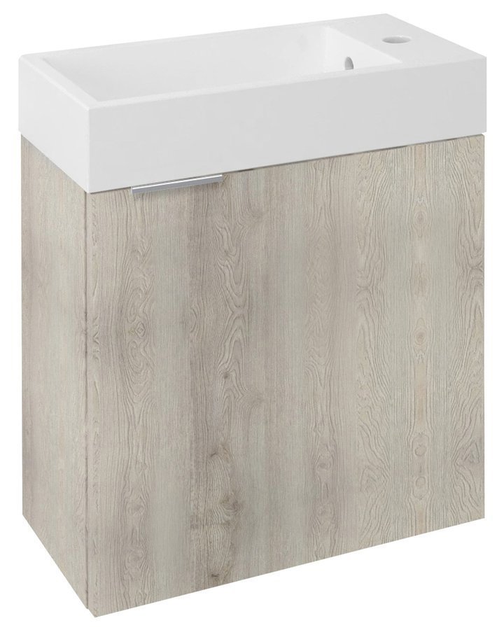 Sapho Latus IV szafka 49,5 cm podumywalkowa wisząca dąb mocca LT410-1212