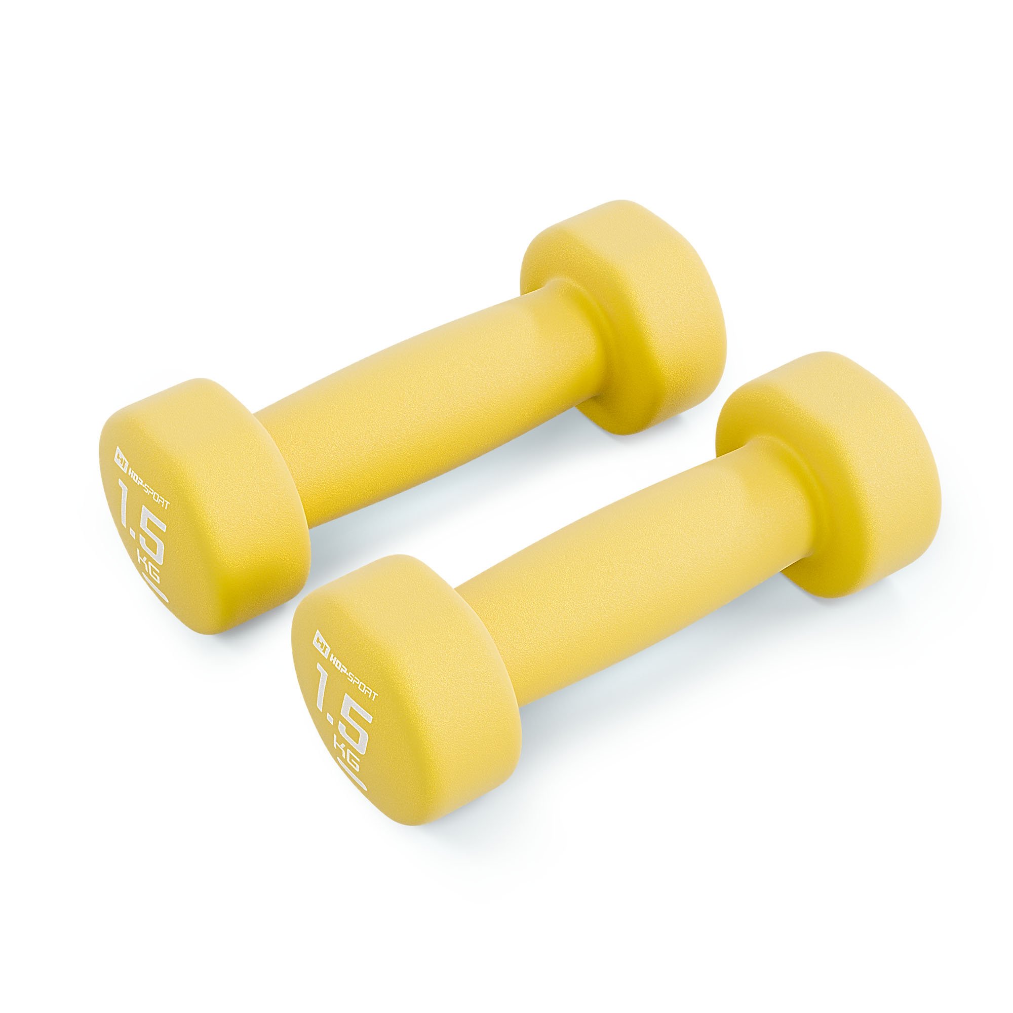 Zestaw hantelek żeliwnych neoprenowych 2x1,5kg, do treningu fitness