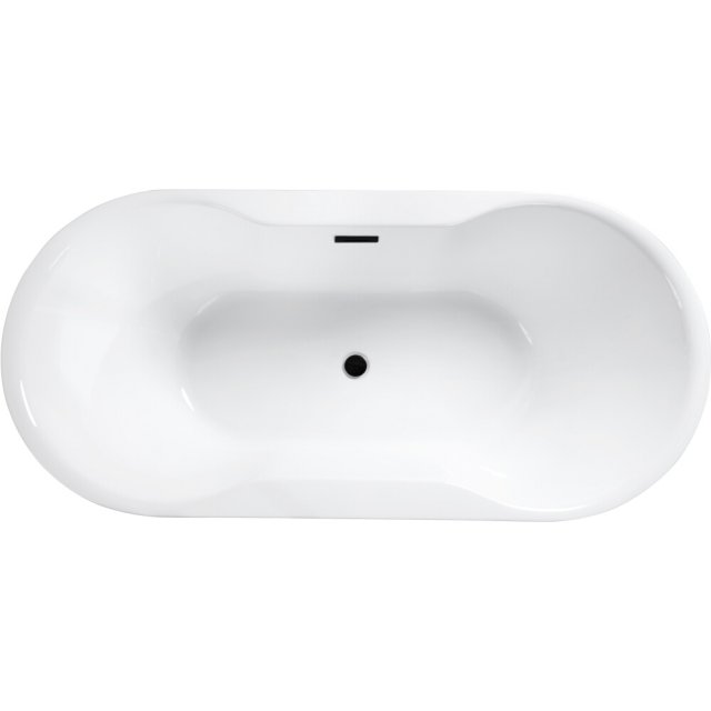 BESCO Wanna wolnostojąca NAVIA 140x75 cm maskownica syfonu z przelewe