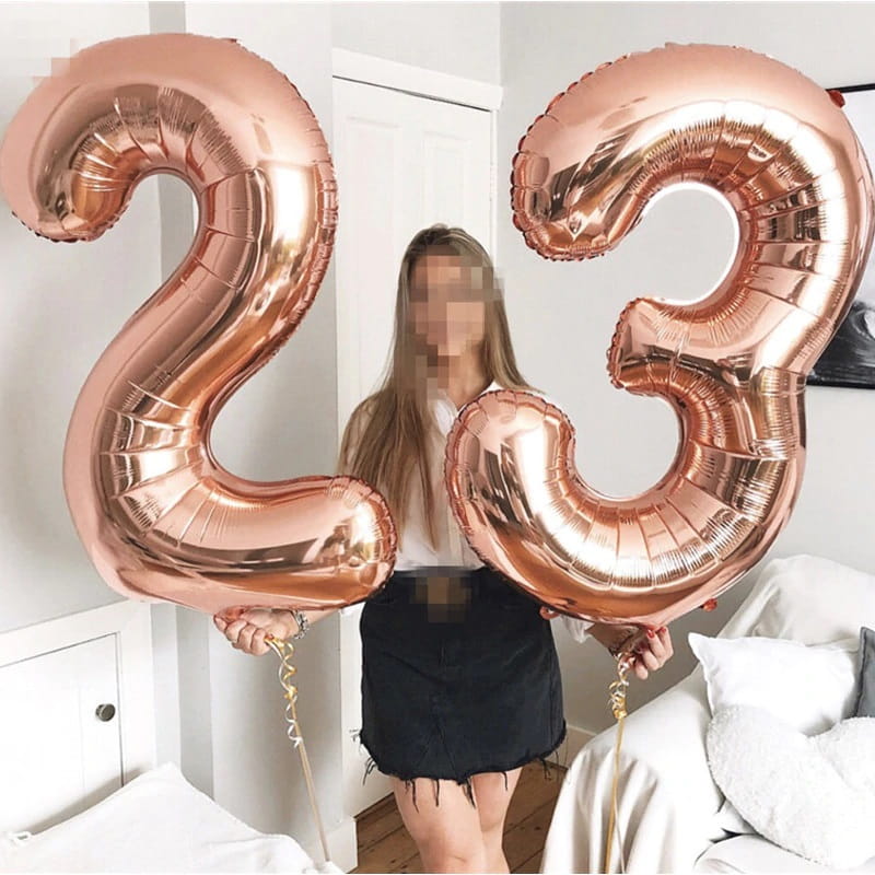 Foliowy balon Cyfra Urodzinowa Giga 100 cm !