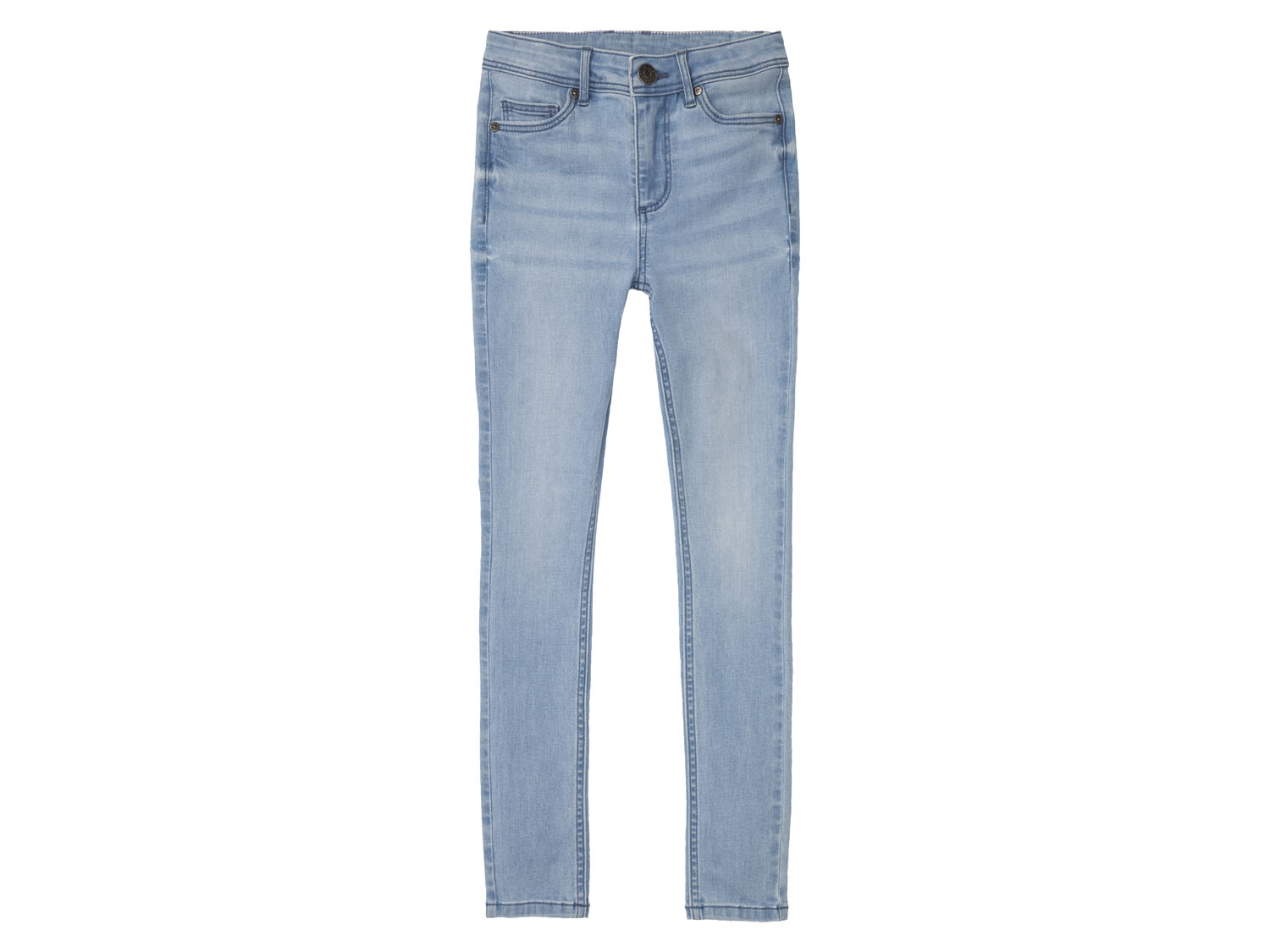 pepperts! Jeansy dziewczęce, super skinny fit 152, Jasnoniebieski