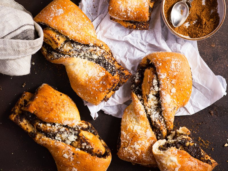 BEZGLUTENOWA Drożdżówka z Makiem 100 g - Piekarnie Cukiernie Putka