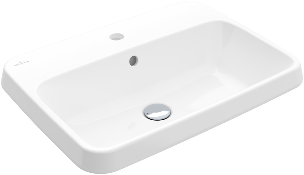 Darmowa Dostawa - Umywalka 60x45 cm prostokątna wpuszczana biała Villeroy & Boch Architectura 5A6760R1