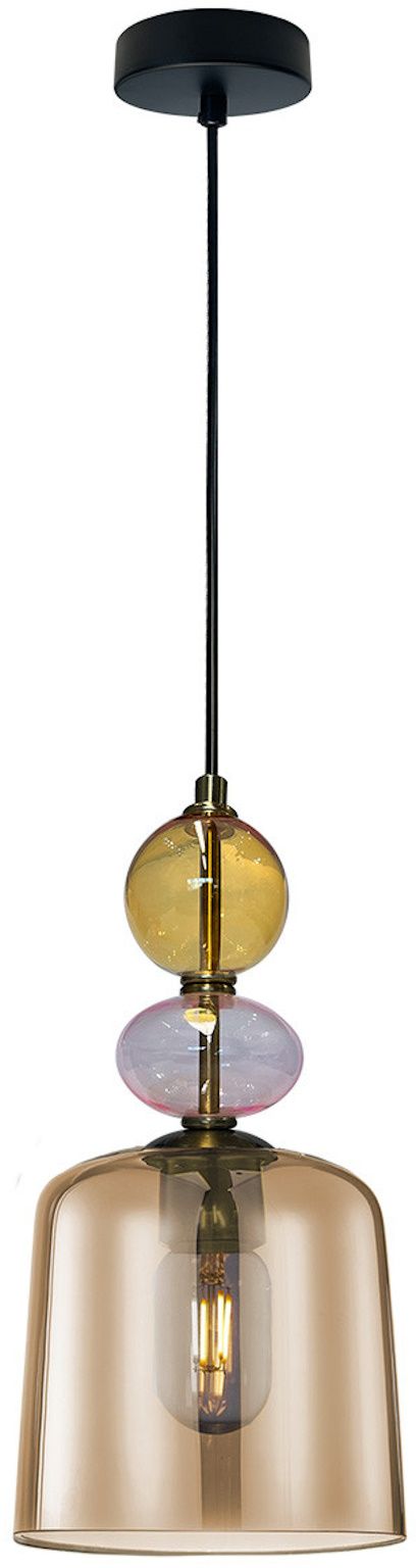 Darmowa Dostawa - Lampa wisząca 1x18 W bursztynowa Light Prestige Tropea LP20041PSAM