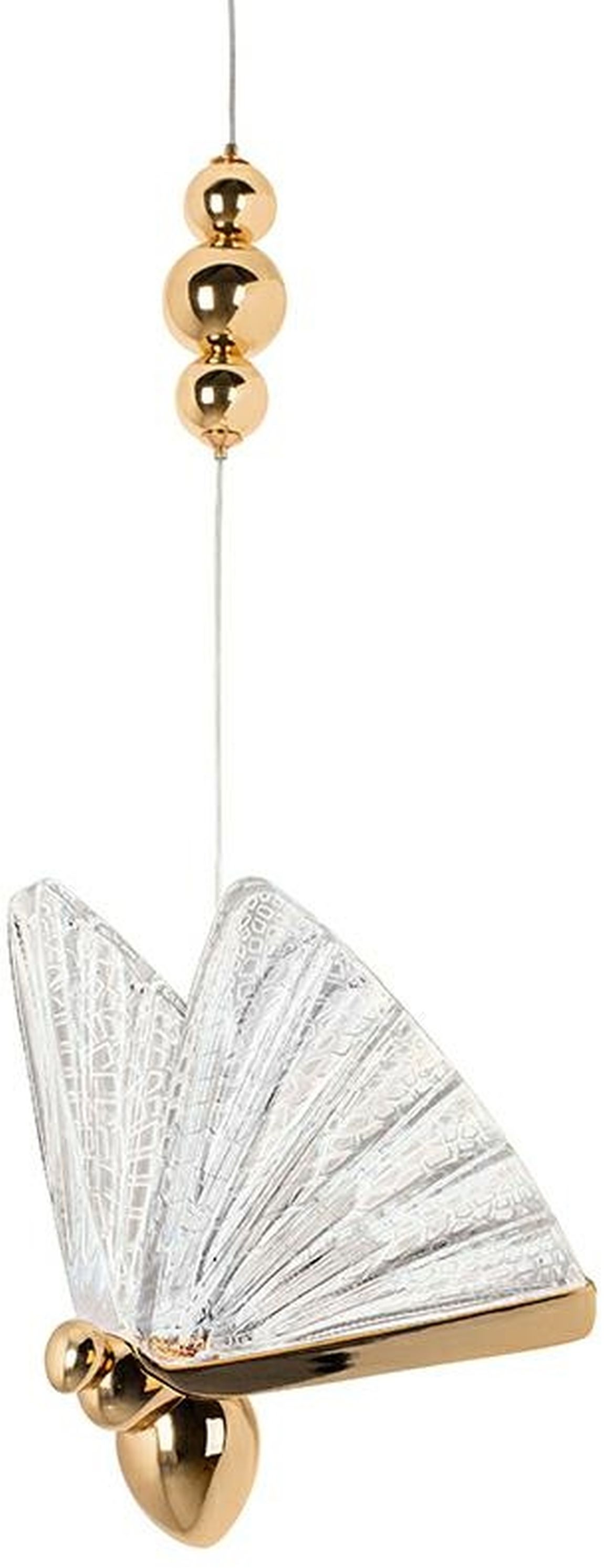 Darmowa Dostawa - Lampa wisząca 1x5 W przezroczysta-złota Moosee Butterfly MSE010100322