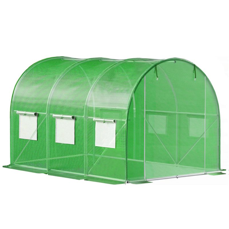 Tunel ogrodowy Springos UV-4 140g/m2 szklarnia foliowa 3x2x2 m zielona 1 szt.