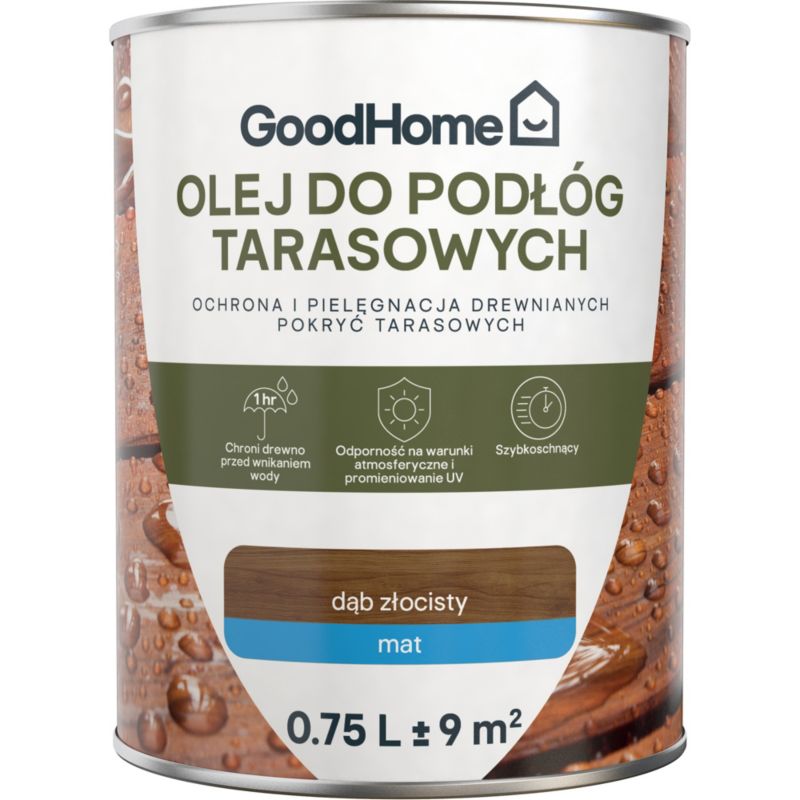 Olej do tarasów GoodHome dąb złocisty 0,75 l
