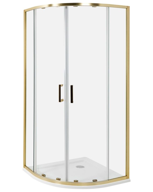 Kabina prysznicowa Jukatan 90 x 90 x 185 cm Złoty 1 szt.