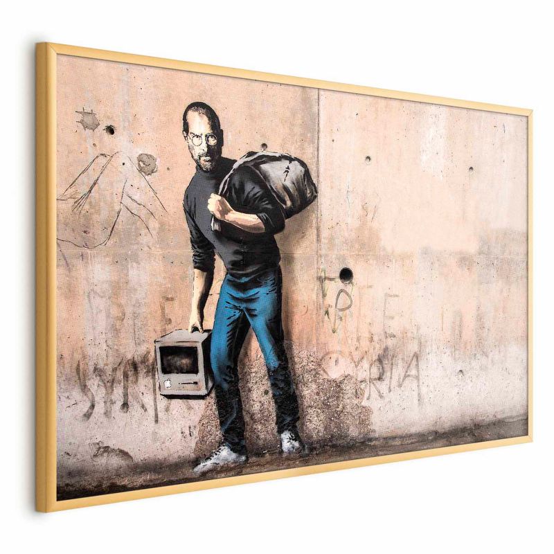 Plakat Artgeist Steve 90x60 cm z ramą złotą 1 szt