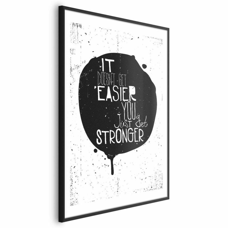 Plakat Artgeist Stronger 40x60 cm z ramą czarną 1 szt