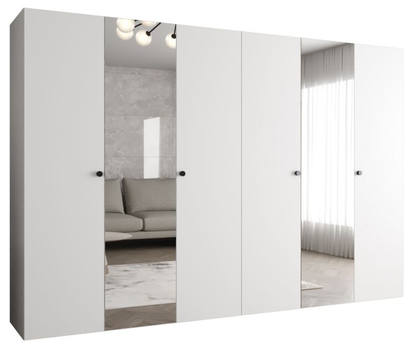 Szafa uchylna Abiks PARMA 2 300 wys. 202 cm Biały + u. Czarny 1 szt
