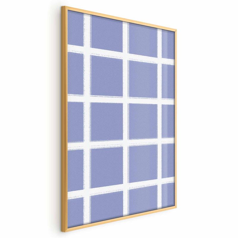 Plakat Artgeist Białe linie 40x60 cm z ramą złotą 1 szt