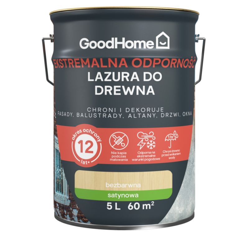 Lazura GoodHome 12 lat bezbarwna 5 l