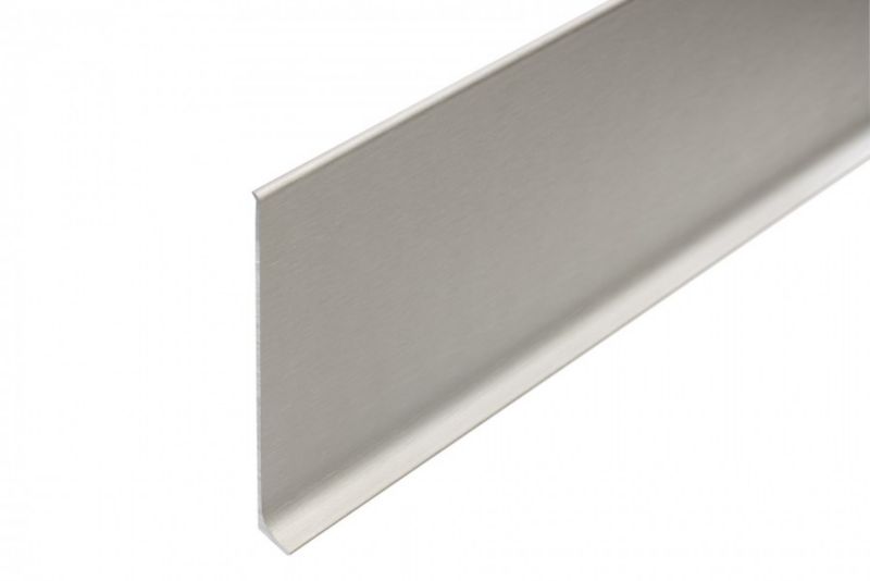 Listwa aluminiowa Cezar Platyna elekro poler szczotkowany 10x100x2500mm 1 szt.