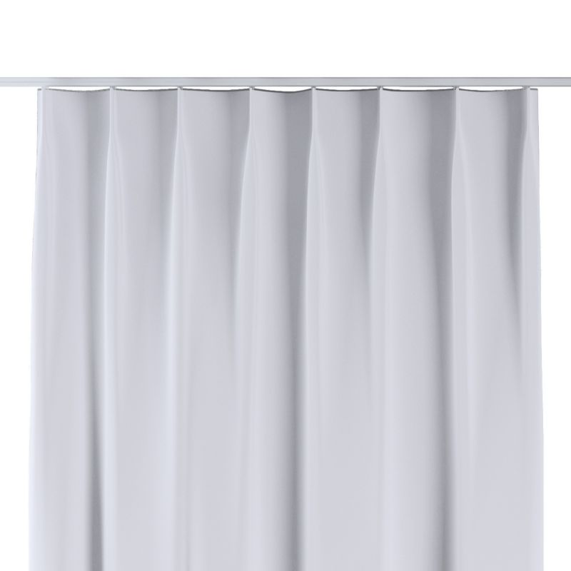 Zasłona na haczykach flex pojedynczych 130 x 260 cm Dekoria stalowa biel 1 szt.