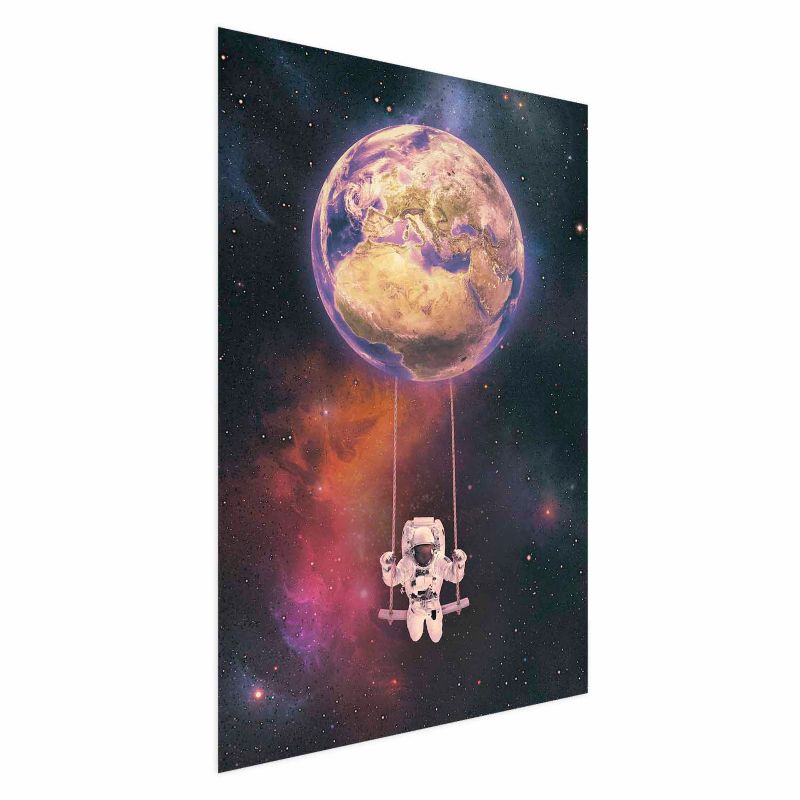 Plakat Artgeist Kosmiczna huśtawka 40x60 cm bez ramy 1 szt