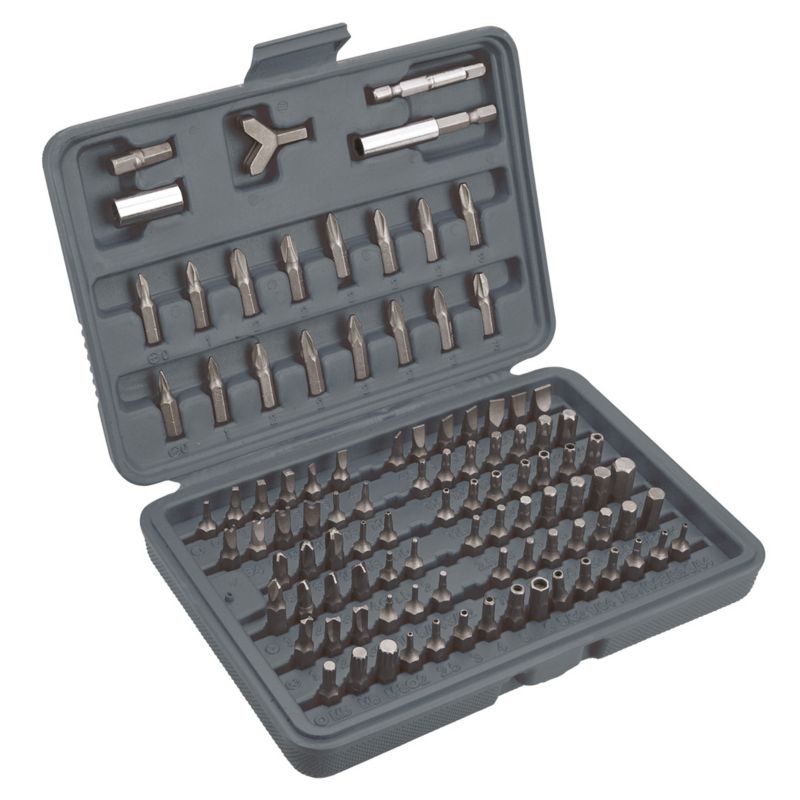 Końcówki wkrętakowe Top Tools z uchwytem, zestaw 100 szt. 1 kpl