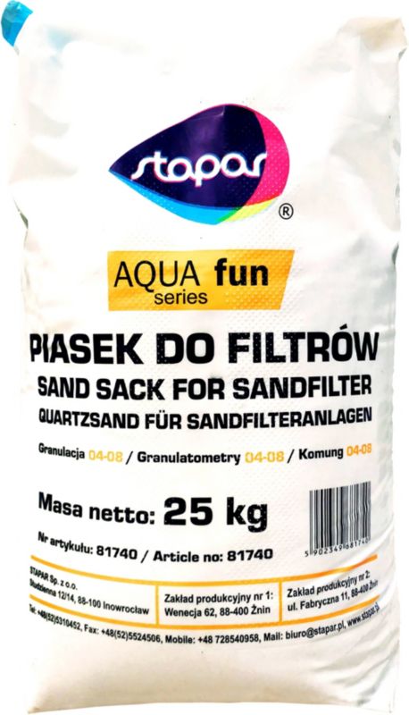 Piasek do filtracji Stapar 25 kg