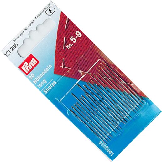 igły do szycia 5-9 długie ostre PRYM 121295 20szt .
