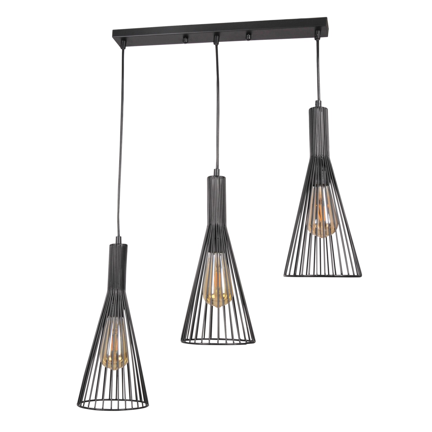 Goldlux Lampa wisząca Tiana 3x20W E27 czarna