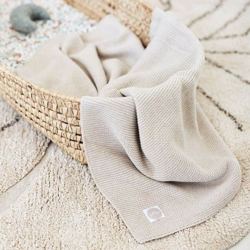 Jollein kocyk tkany 100x75 cm BASIC KNIT Nougat BBTB