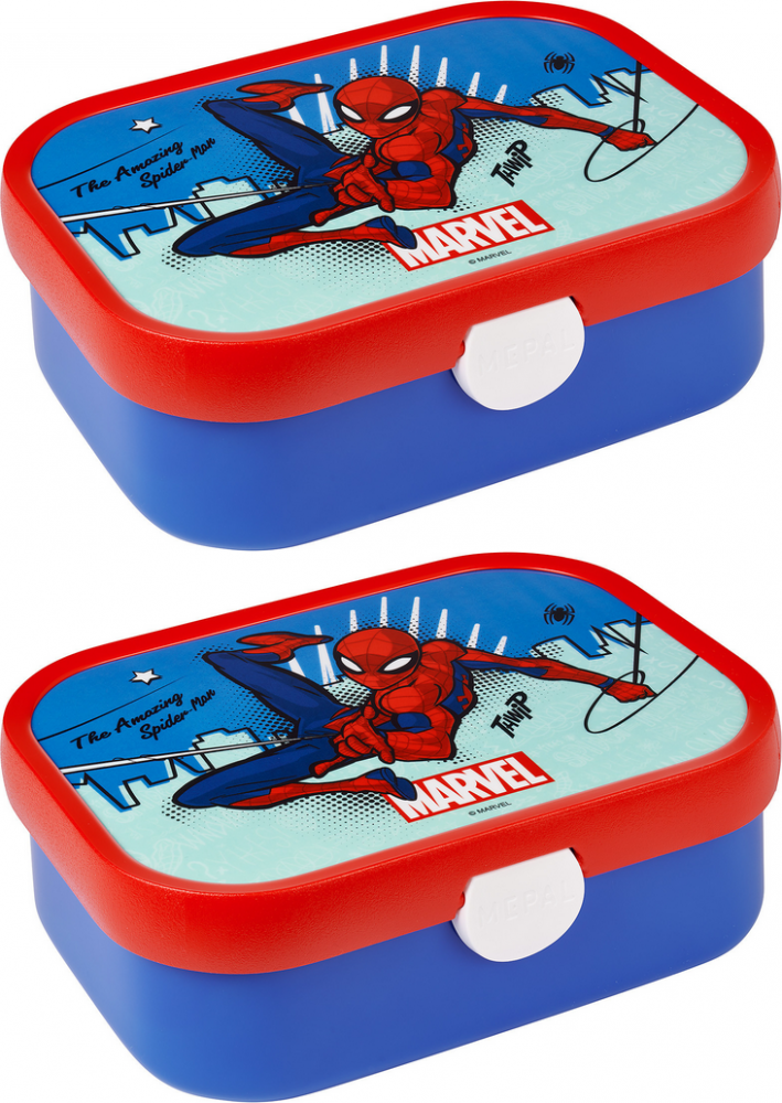 2x Lunchbox Mepal Campus, spiderman, 750ml, 18x13x6cm