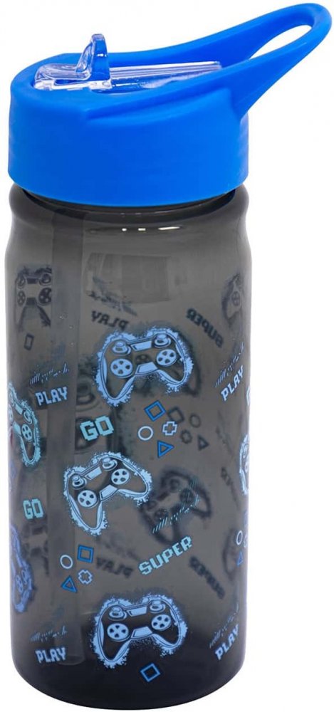 Bidon na wodę Astra Aqua Pure Go Playing, z rurką, 450ml, bez BPA