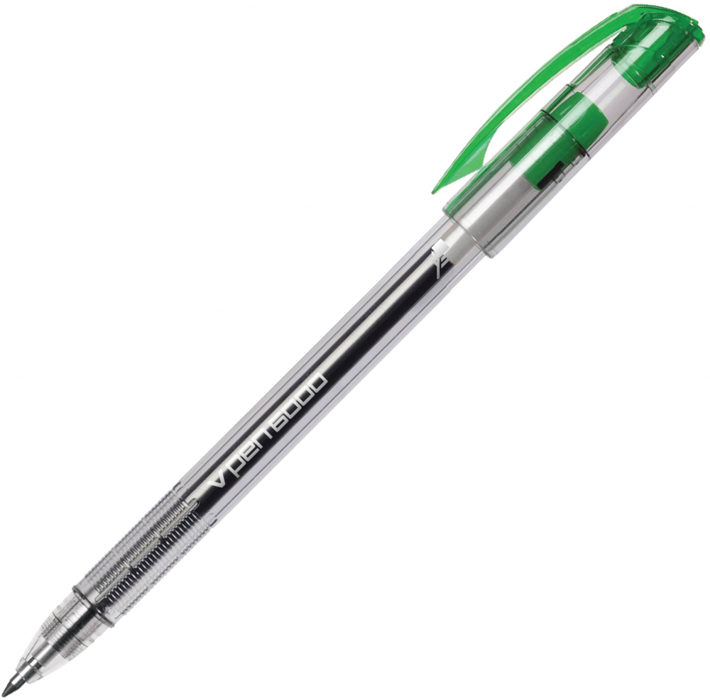 Długopis Rystor, V-Pen 6000, 0.7mm zielony