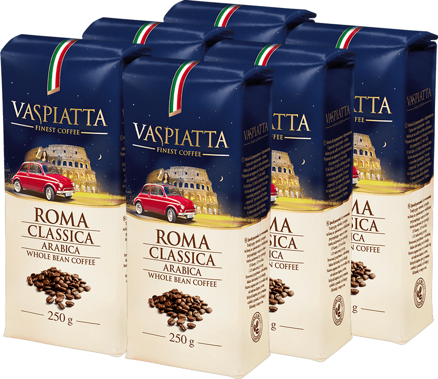 6x Kawa mielona Vaspiatta Roma Classica, 250g