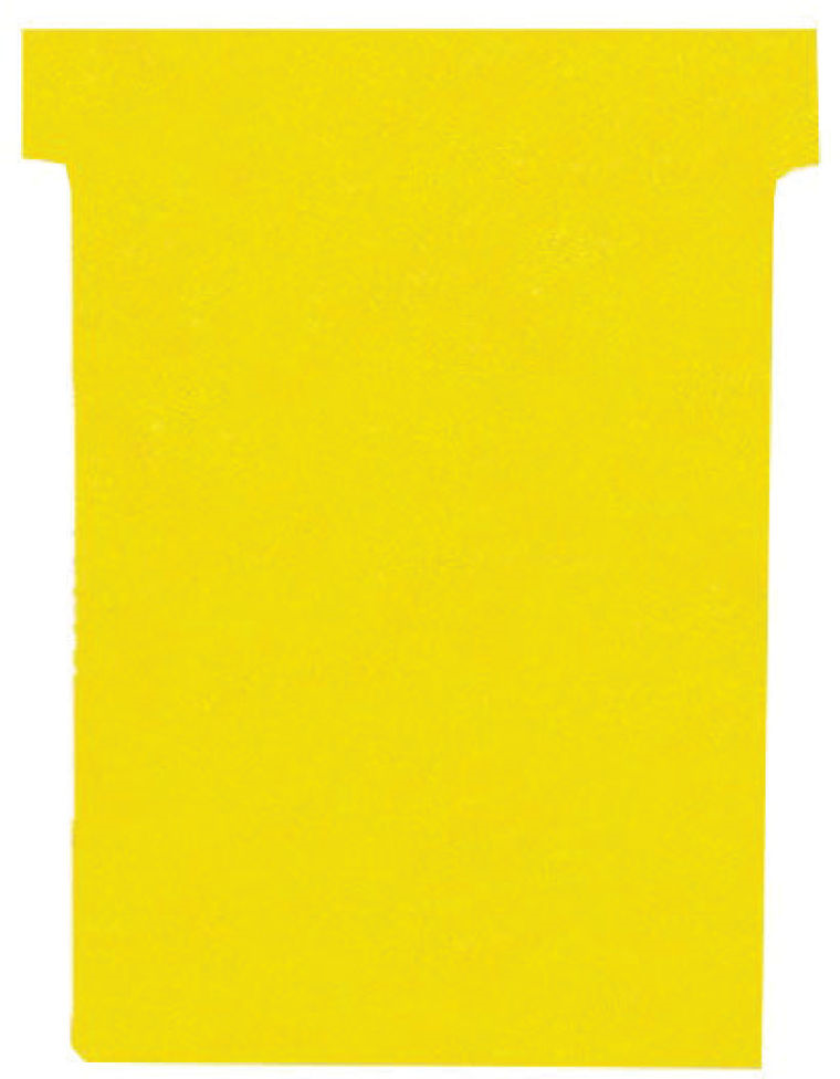Karteczki do planerów Nobo T-card, rozmiar 2, 60mm, 100 sztuk żółte