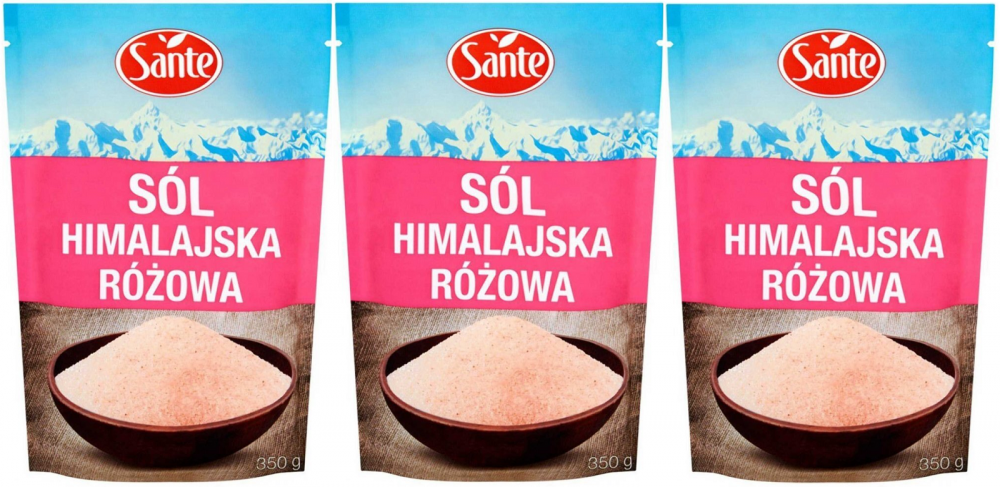 3x sól himalajska Sante, 350g