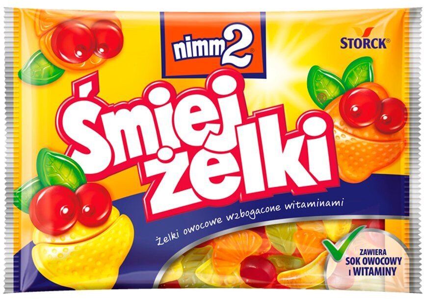 Outlet: WAŻNY DO 2025-07-31 Żelki Śmiejżelki Storck Nimm 2, mix smaków owocowych, 100g