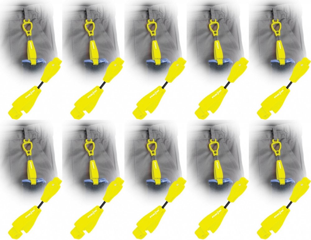 10x Klips do przypinania rękawic do odzieży Reis GLOVE-CLIP01, żółty