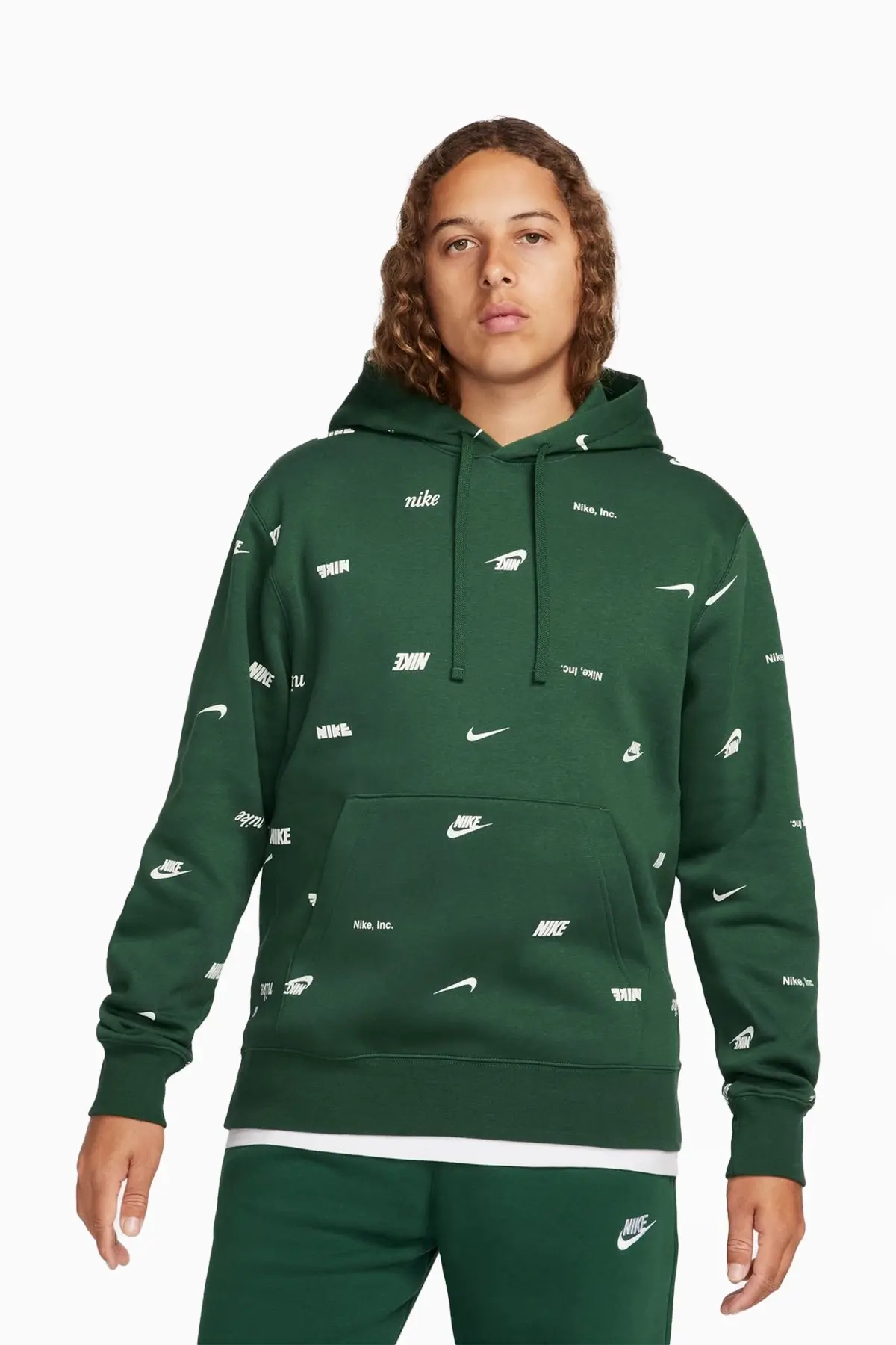Bluza z kapturem Nike Club Fleece - Zielony