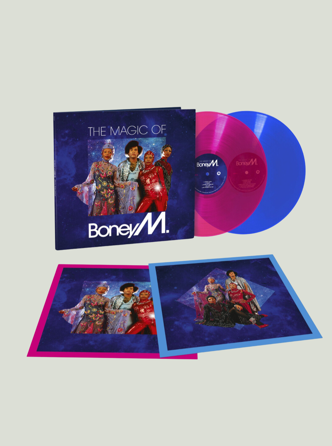 Płyta winylowa Boney M. The Magic Of Boney M. (Special Remix Edition) (LP 1: Magenta Transparent Vinyl/LP 2: Blue Transparent Vinyl)