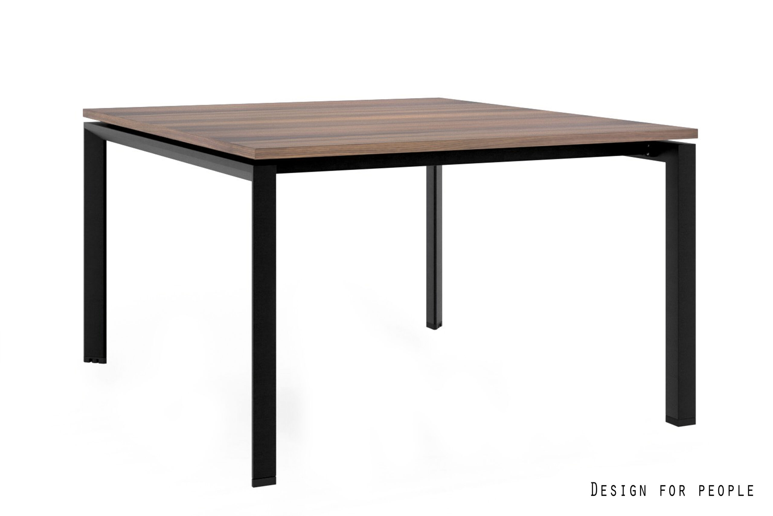 PASON Workstation 2 biurko systemowe, czarny stelaż, blat (Kolor blatu: YZ-17 walnut)