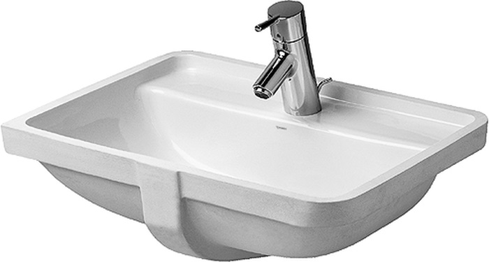 Duravit Starck 3 umywalka 49x36,5 cm podblatowa prostokątna WonderGliss biała 03024900001