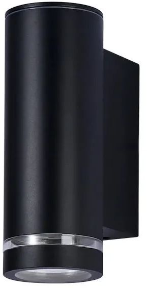 Italux Fondo kinkiet zewnętrzny 1x10 W czarny piaskowany OWL-2067-1-3K